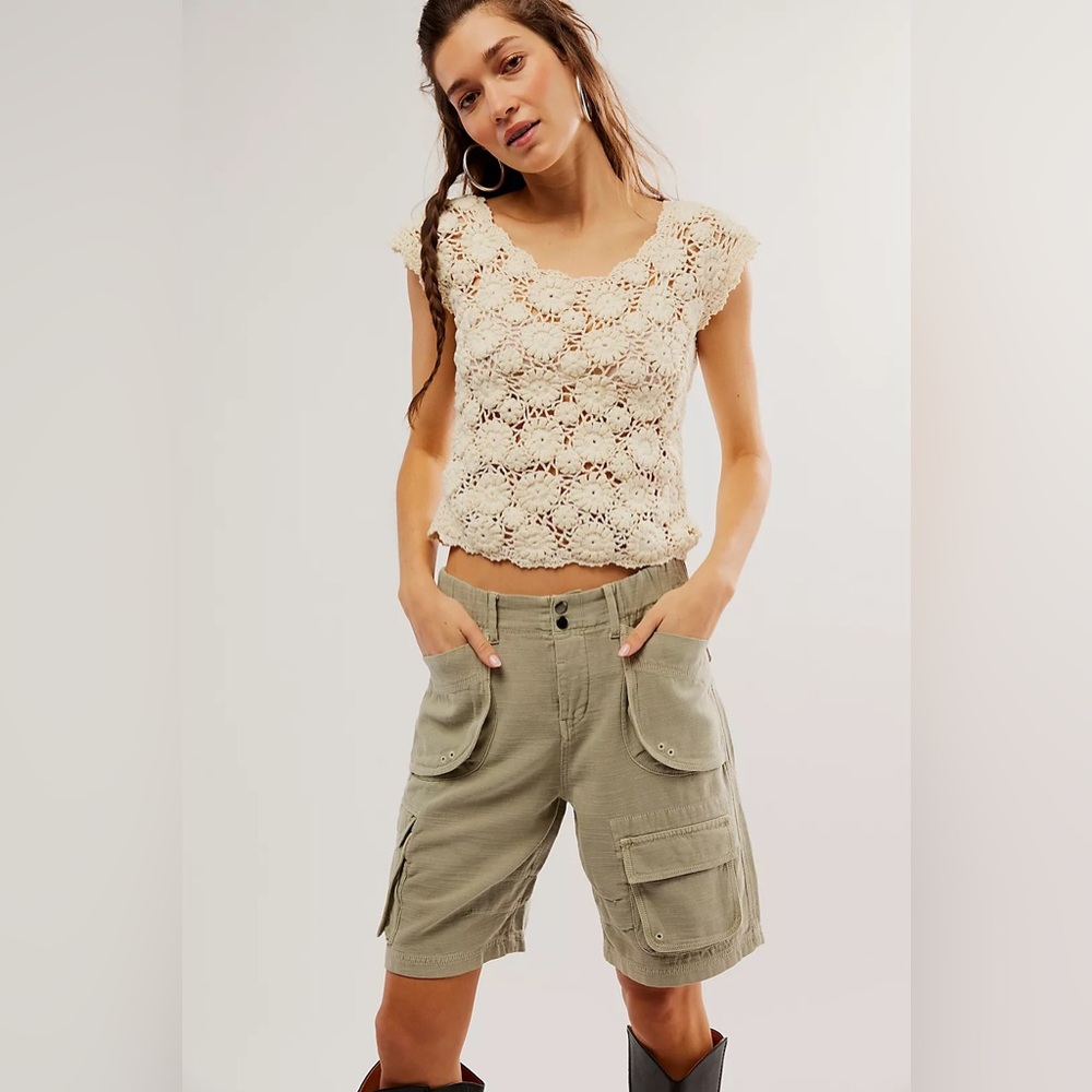 Free People Caymen Cargo Shorts